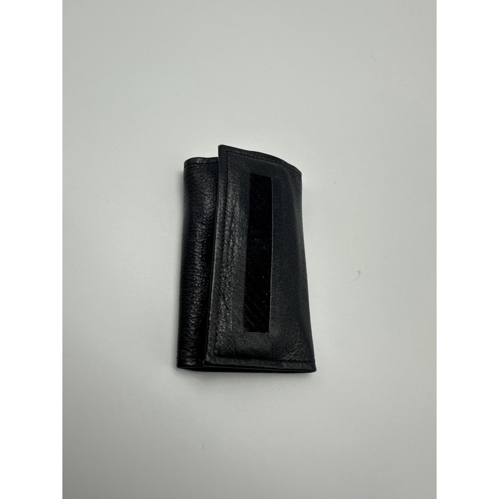 Vintage Rolfs Black Cowhide Leather 6-Hook Key Case Holder Wallet EDC NWT